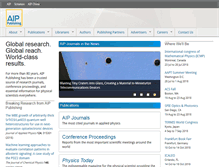 Tablet Screenshot of librarians.scitation.org